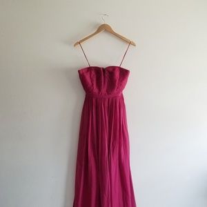 Fuschia Pink Bridesmaids Dress Silk J. Crew